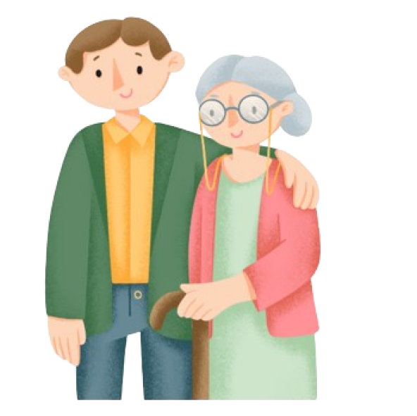A professional carer spending time with a woman at home