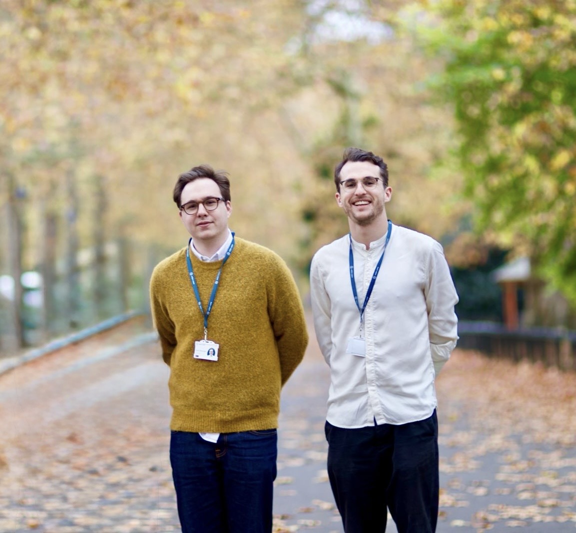 Edyn founders Jonny Bottomley and Oliver Ross walking together